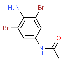 ChemSpider 2D Image | N-(4-Amino-3,5-dibromophenyl)acetamide | C8H8Br2N2O