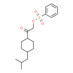 ChemSpider 2D Image | 2-(4-Isobutylcyclohexyl)-2-oxoethyl benzenesulfonate | C18H26O4S
