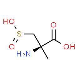 ChemSpider 2D Image | (2R)-2-Amino-2-methyl-3-sulfinopropanoic acid | C4H9NO4S