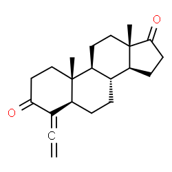 ChemSpider 2D Image | 4-Ethenylidene-5alpha-androstane-3,17-dione | C21H28O2