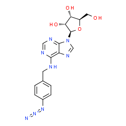 ChemSpider 2D Image | N-(4-Azidobenzyl)adenosine | C17H18N8O4