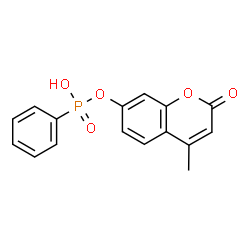 ChemSpider 2D Image | 4-Methyl-2-oxo-2H-chromen-7-yl hydrogen phenylphosphonate | C16H13O5P