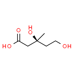 ChemSpider 2D Image | (S)-Mevalonic acid | C6H12O4