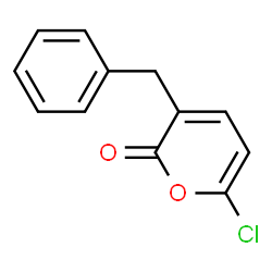 ChemSpider 2D Image | 3-Benzyl-6-chloro-2H-pyran-2-one | C12H9ClO2