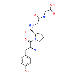 ChemSpider 2D Image | L-Tyrosyl-L-prolylglycylglycine | C18H24N4O6