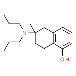 ChemSpider 2D Image | 5-Hydroxy-2-methyl-2-dipropylaminotetralin | C17H27NO