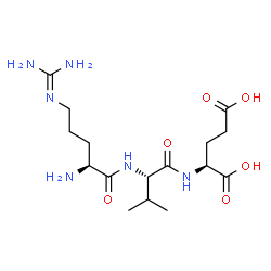 ChemSpider 2D Image | N~5~-(Diaminomethylene)-L-ornithyl-L-valyl-L-glutamic acid | C16H30N6O6