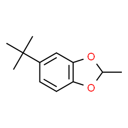 ChemSpider 2D Image | 2-Methyl-5-(2-methyl-2-propanyl)-1,3-benzodioxole | C12H16O2