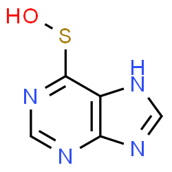 ChemSpider 2D Image | 7H-Purine-6--SO-thioperoxol | C5H4N4OS