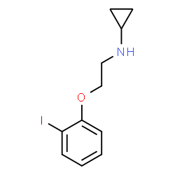 ChemSpider 2D Image | N-[2-(2-Iodophenoxy)ethyl]cyclopropanamine | C11H14INO