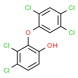 ChemSpider 2D Image | 3,4-Dichloro-2-(2,4,5-trichlorophenoxy)phenol | C12H5Cl5O2