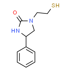 ChemSpider 2D Image | 4-Phenyl-1-(2-sulfanylethyl)-2-imidazolidinone | C11H14N2OS