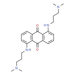 ChemSpider 2D Image | 1,5-Bis{[3-(dimethylamino)propyl]amino}-9,10-anthraquinone | C24H32N4O2