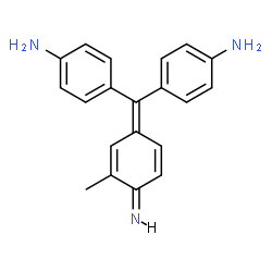ChemSpider 2D Image | 4,4'-{[(4E)-4-Imino-3-methyl-2,5-cyclohexadien-1-ylidene]methylene}dianiline | C20H19N3