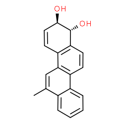ChemSpider 2D Image | (1R,2R)-6-Methyl-1,2-dihydro-1,2-chrysenediol | C19H16O2
