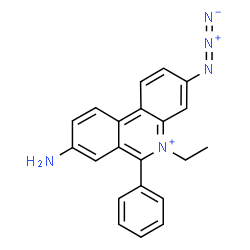 ChemSpider 2D Image | 8-Amino-3-azido-5-ethyl-6-phenylphenanthridinium | C21H18N5
