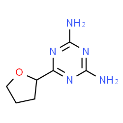 ChemSpider 2D Image | 6-(Tetrahydro-2-furanyl)-1,3,5-triazine-2,4-diamine | C7H11N5O