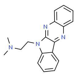ChemSpider 2D Image | (2-indolo[2,3-b]quinoxalin-6-yl-ethyl)-dimethyl-amine | C18H18N4