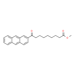 ChemSpider 2D Image | Methyl 9-(2-anthryl)-9-oxononanoate | C24H26O3