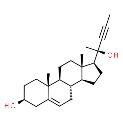 ChemSpider 2D Image | (3beta)-Chol-5-en-22-yne-3,20-diol | C24H36O2