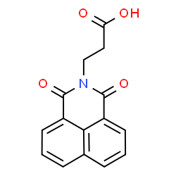 ChemSpider 2D Image | 3-(1,3-Dioxo-1H-benzo[de]isoquinolin-2(3H)-yl)propanoic acid | C15H11NO4