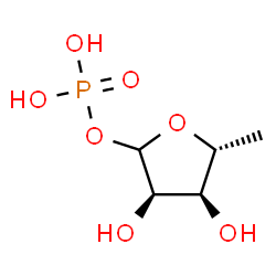 ChemSpider 2D Image | 5-Deoxy-1-O-phosphono-D-ribofuranose | C5H11O7P