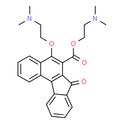 ChemSpider 2D Image | 2-(Dimethylamino)ethyl 5-[2-(dimethylamino)ethoxy]-7-oxo-7H-benzo[c]fluorene-6-carboxylate | C26H28N2O4