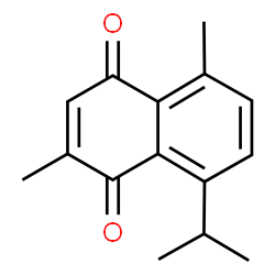 ChemSpider 2D Image | 1,6-Dimethyl-4-isopropyl-5,8-naphthoquinone | C15H16O2