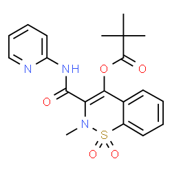 ChemSpider 2D Image | Piroxicam pivalic ester | C20H21N3O5S