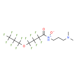 ChemSpider 2D Image | butanamide, n-(3-(dimethylamino)propyl)-2,2,3,3,4,4-hexafluoro-4-(heptafluoropropoxy)-, n-oxide | C12H13F13N2O3