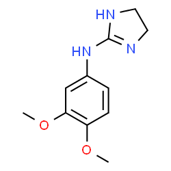 ChemSpider 2D Image | N-(3,4-Dimethoxyphenyl)-4,5-dihydro-1H-imidazol-2-amine | C11H15N3O2