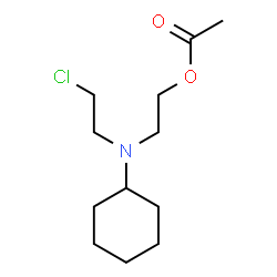 ChemSpider 2D Image | 2-[(2-Chloroethyl)(cyclohexyl)amino]ethyl acetate | C12H22ClNO2