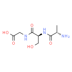 ChemSpider 2D Image | L-Alanyl-L-serylglycine | C8H15N3O5