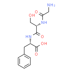 ChemSpider 2D Image | Glycyl-L-seryl-L-phenylalanine | C14H19N3O5