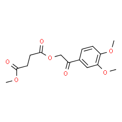 ChemSpider 2D Image | 2-(3,4-Dimethoxyphenyl)-2-oxoethyl methyl succinate | C15H18O7