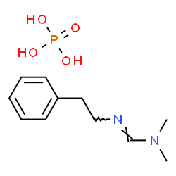 ChemSpider 2D Image | N,N-Dimethyl-N'-(2-phenylethyl)imidoformamide phosphate (1:1) | C11H19N2O4P