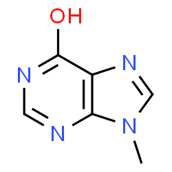 ChemSpider 2D Image | 9-methylhypoxanthine | C6H6N4O