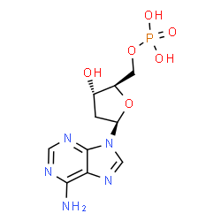 ChemSpider 2D Image | Deoxyadenosine monophosphate | C10H14N5O6P