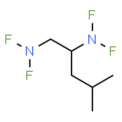 ChemSpider 2D Image | N,N,N',N'-Tetrafluoro-4-methyl-1,2-pentanediamine | C6H12F4N2