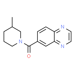 ChemSpider 2D Image | (3-Methyl-1-piperidinyl)(6-quinoxalinyl)methanone | C15H17N3O
