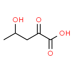 ChemSpider 2D Image | 4-hydroxy-2-oxovaleric acid | C5H8O4