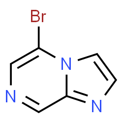 ChemSpider 2D Image | 5-Bromoimidazo[1,2-a]pyrazine | C6H4BrN3