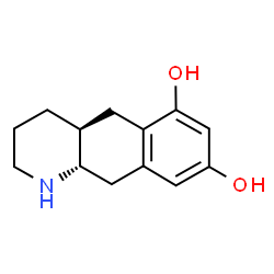 ChemSpider 2D Image | (4aS,10aS)-1,2,3,4,4a,5,10,10a-Octahydrobenzo[g]quinoline-6,8-diol | C13H17NO2