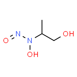 ChemSpider 2D Image | 2-[Hydroxy(nitroso)amino]-1-propanol | C3H8N2O3