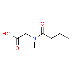 ChemSpider 2D Image | N-isovalerylsarcosine | C8H15NO3