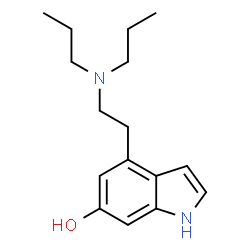 ChemSpider 2D Image | 4-[2-(Dipropylamino)ethyl]-1H-indol-6-ol | C16H24N2O