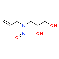 ChemSpider 2D Image | 3-[Allyl(nitroso)amino]-1,2-propanediol | C6H12N2O3