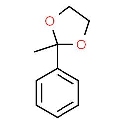 ChemSpider 2D Image | 2-Methyl-2-phenyl-1,3-dioxolane | C10H12O2