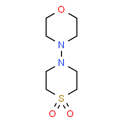 ChemSpider 2D Image | 4-(1,1-Dioxido-4-thiomorpholinyl)morpholine | C8H16N2O3S