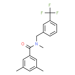 ChemSpider 2D Image | N,3,5-Trimethyl-N-[3-(trifluoromethyl)benzyl]benzamide | C18H18F3NO